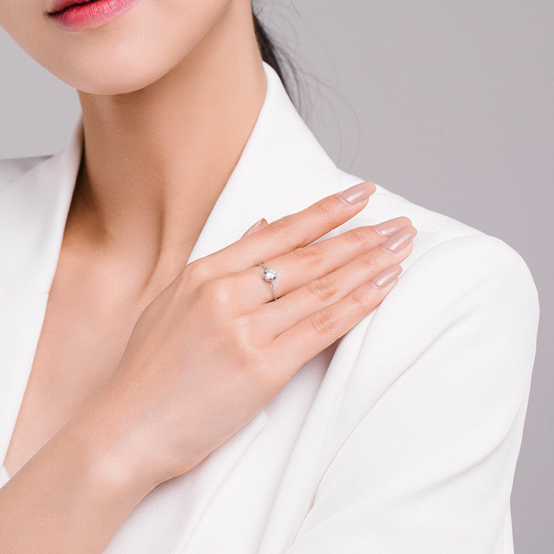 Minimalist Classy Chain Ring in Sterling Silver