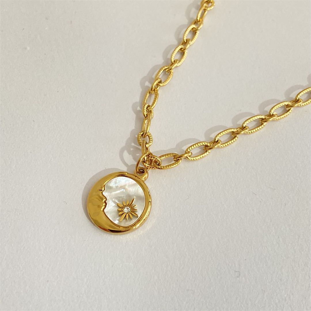Sun and Moon Friendship Necklace