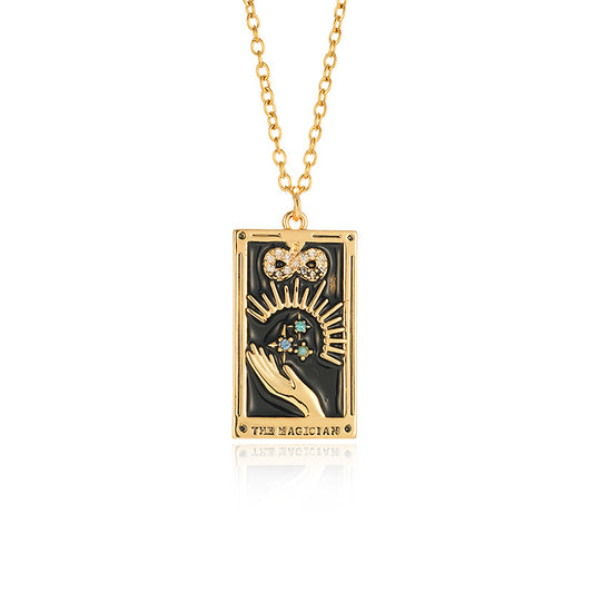 The Magician - Tarot Card Necklace CJN 1068-m